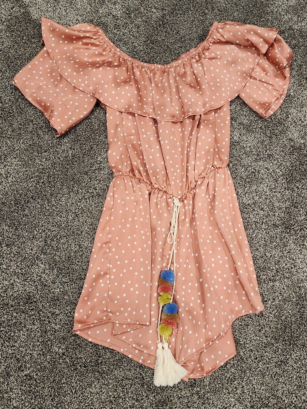 Buy 2 Get 1 FREE!!⭐️2 Left! Satin Polka Dot Romper 🇺🇸